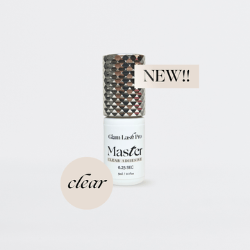Clear lash adhesive